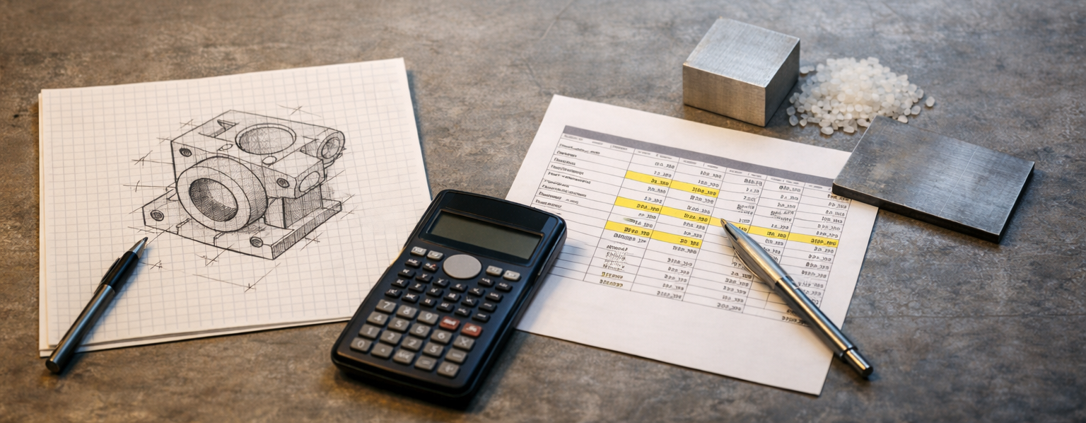 Estimating Manufacturing Costs Before You Have a CAD Model